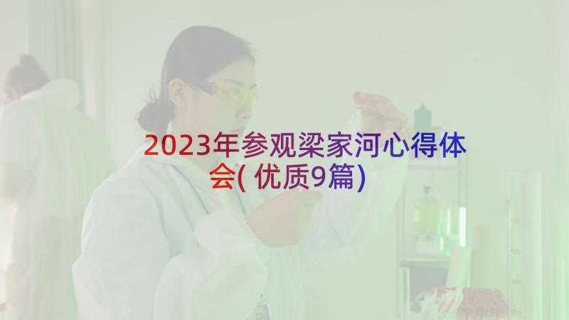 2023年参观梁家河心得体会(优质9篇)