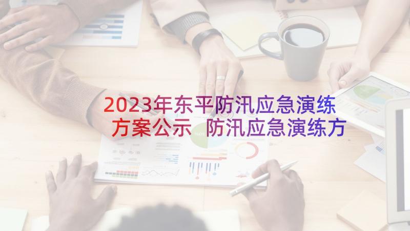 2023年东平防汛应急演练方案公示 防汛应急演练方案(优秀9篇)