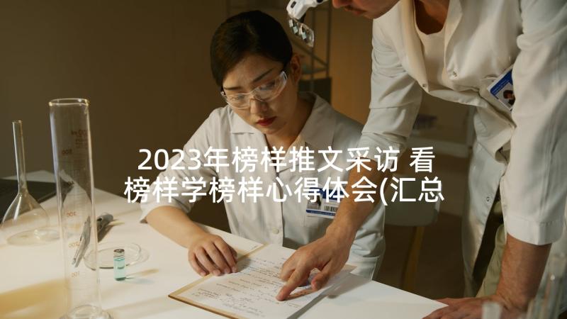 2023年榜样推文采访 看榜样学榜样心得体会(汇总10篇)