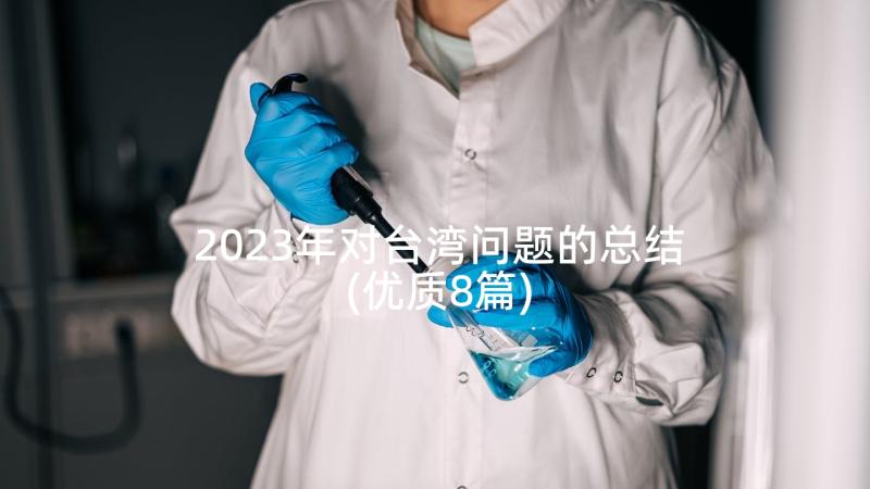 2023年对台湾问题的总结(优质8篇)