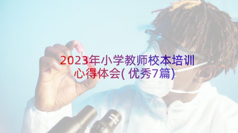 2023年小学教师校本培训心得体会(优秀7篇)