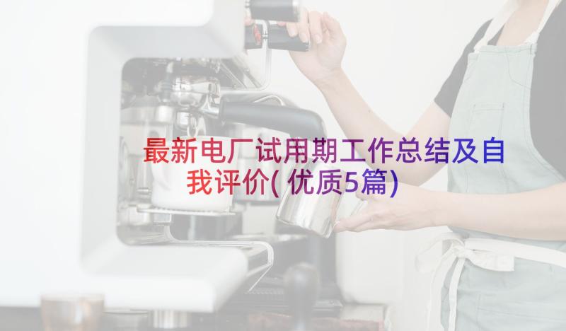 最新电厂试用期工作总结及自我评价(优质5篇)