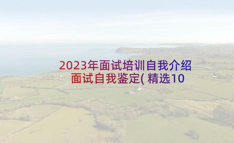 2023年面试培训自我介绍 面试自我鉴定(精选10篇)