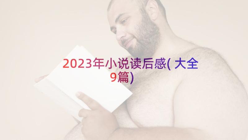 2023年小说读后感(大全9篇)