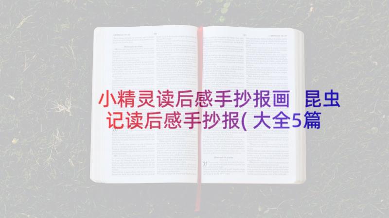 小精灵读后感手抄报画 昆虫记读后感手抄报(大全5篇)