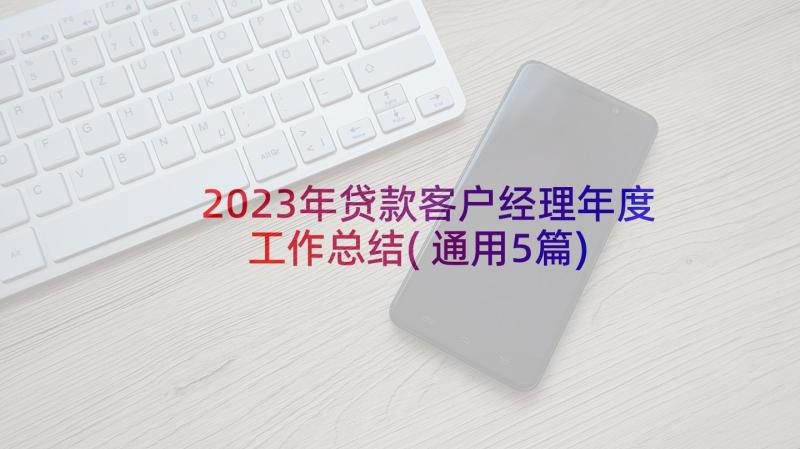 2023年贷款客户经理年度工作总结(通用5篇)