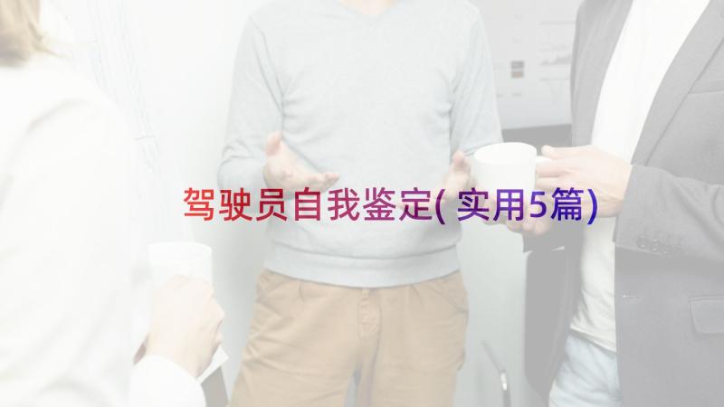 驾驶员自我鉴定(实用5篇)