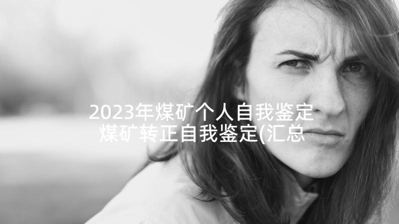 2023年煤矿个人自我鉴定 煤矿转正自我鉴定(汇总9篇)