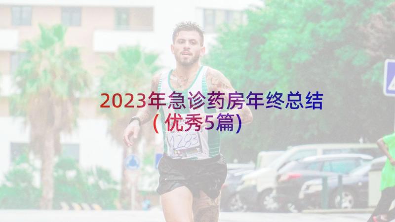 2023年急诊药房年终总结(优秀5篇)