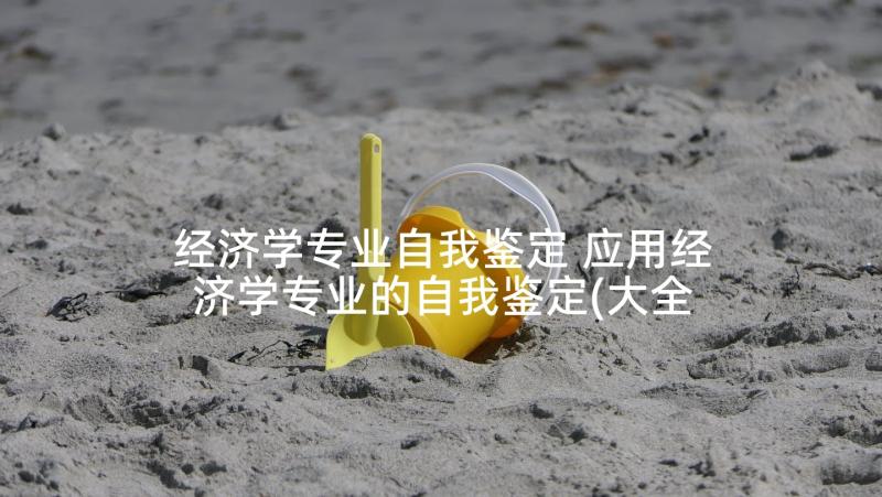 经济学专业自我鉴定 应用经济学专业的自我鉴定(大全5篇)