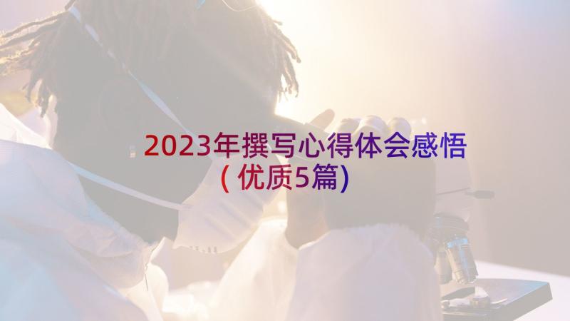 2023年撰写心得体会感悟(优质5篇)