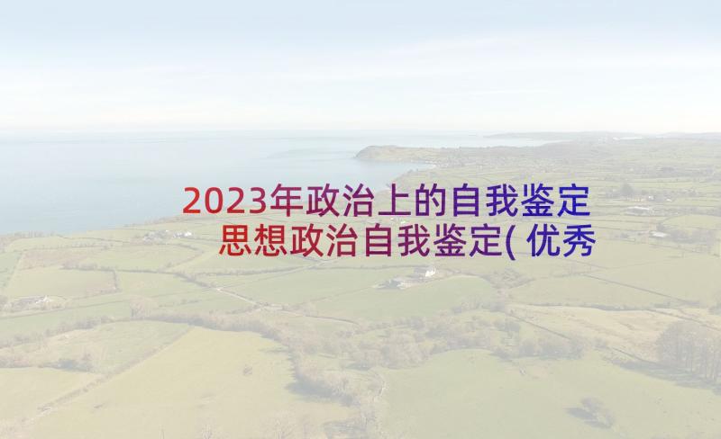 2023年政治上的自我鉴定 思想政治自我鉴定(优秀6篇)