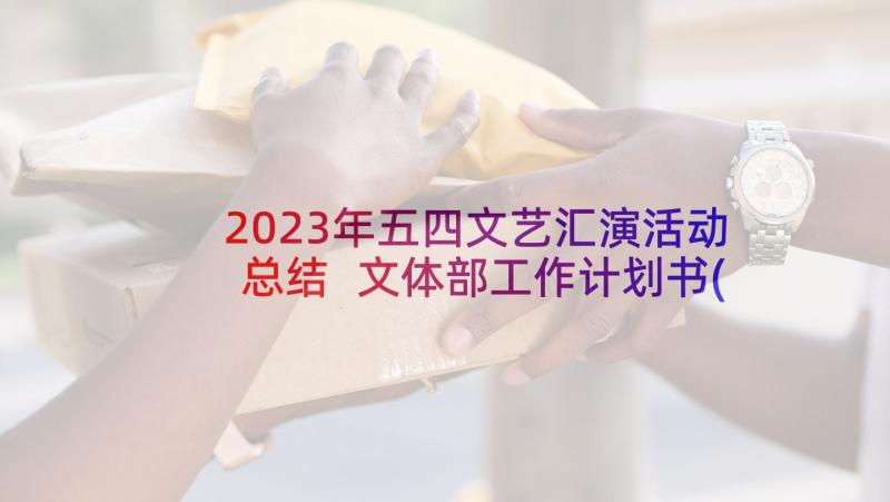 2023年五四文艺汇演活动总结 文体部工作计划书(通用7篇)