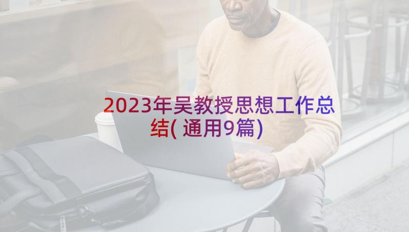 2023年吴教授思想工作总结(通用9篇)