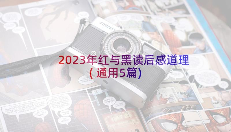 2023年红与黑读后感道理(通用5篇)