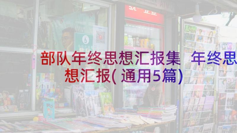 部队年终思想汇报集 年终思想汇报(通用5篇)