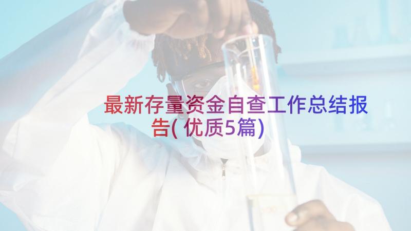 最新存量资金自查工作总结报告(优质5篇)