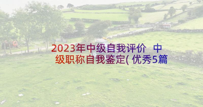 2023年中级自我评价 中级职称自我鉴定(优秀5篇)