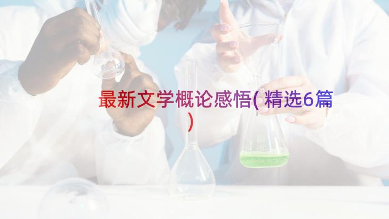 最新文学概论感悟(精选6篇)