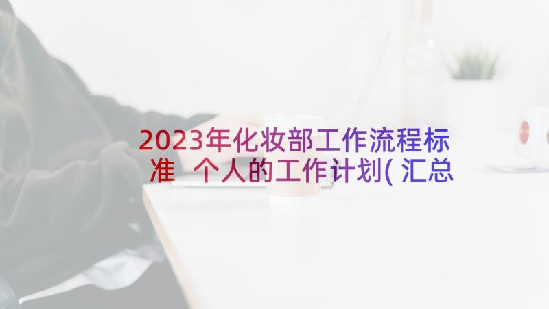 2023年化妆部工作流程标准 个人的工作计划(汇总5篇)