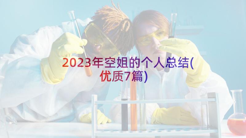 2023年空姐的个人总结(优质7篇)