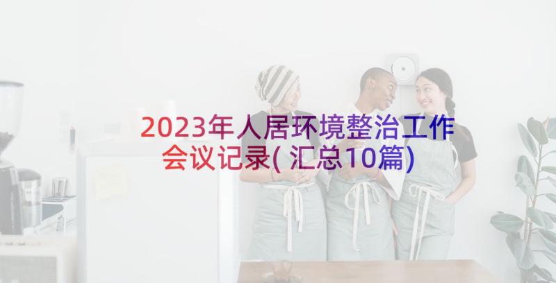 2023年人居环境整治工作会议记录(汇总10篇)