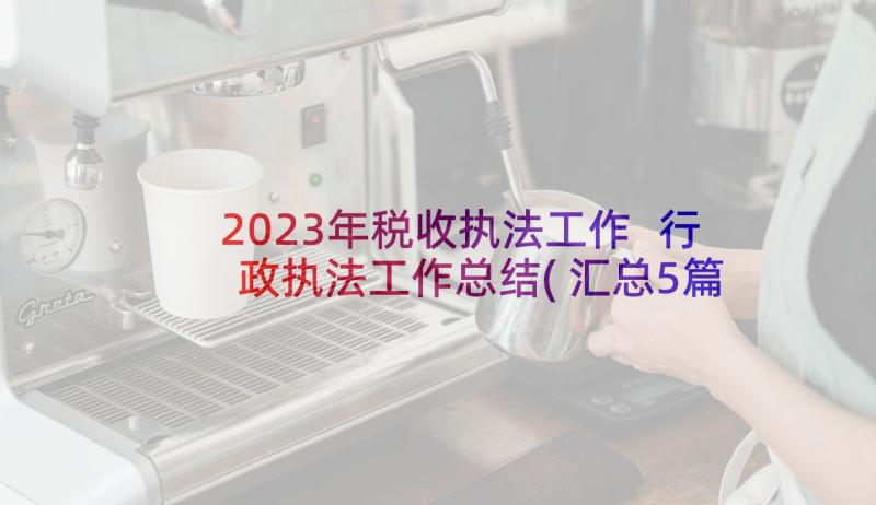 2023年税收执法工作 行政执法工作总结(汇总5篇)