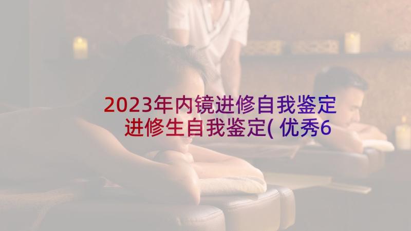 2023年内镜进修自我鉴定 进修生自我鉴定(优秀6篇)