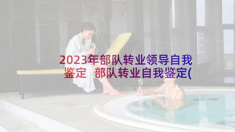 2023年部队转业领导自我鉴定 部队转业自我鉴定(精选5篇)