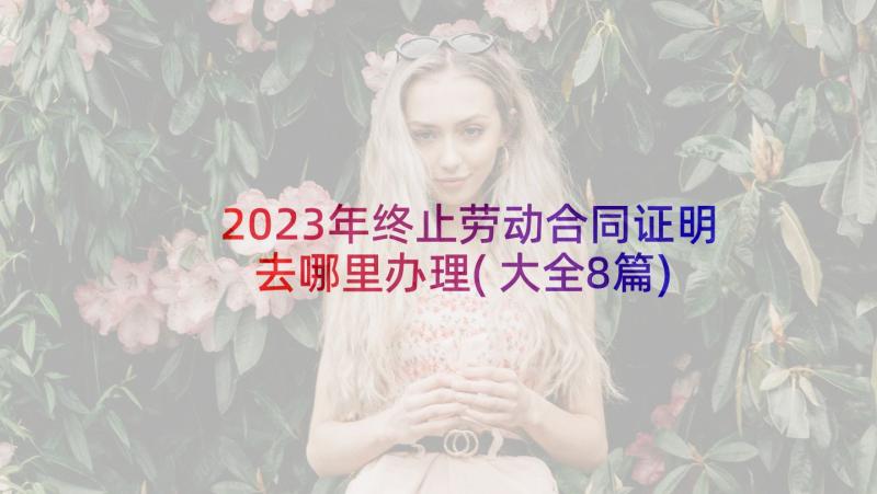 2023年终止劳动合同证明去哪里办理(大全8篇)