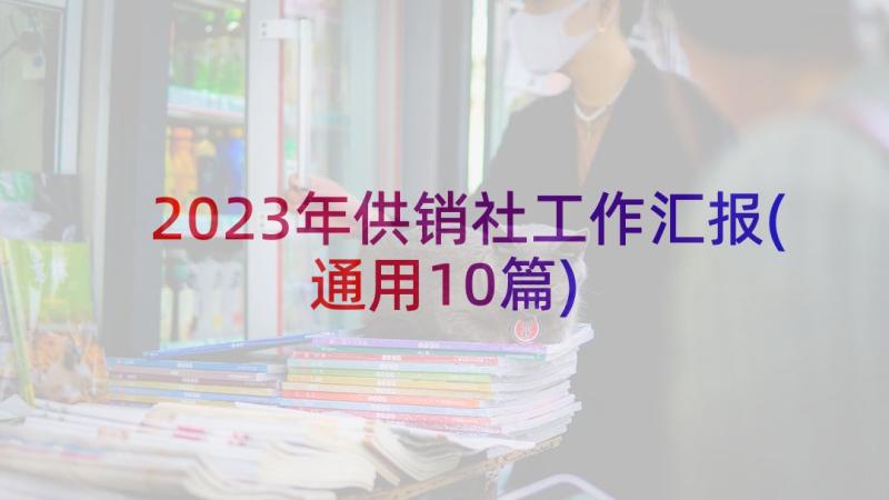 2023年供销社工作汇报(通用10篇)