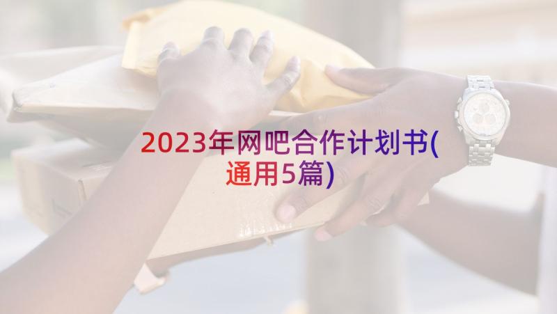 2023年网吧合作计划书(通用5篇)