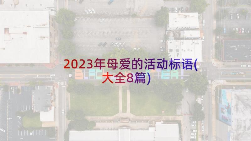 2023年母爱的活动标语(大全8篇)