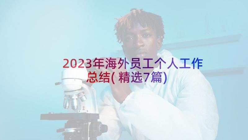 2023年海外员工个人工作总结(精选7篇)