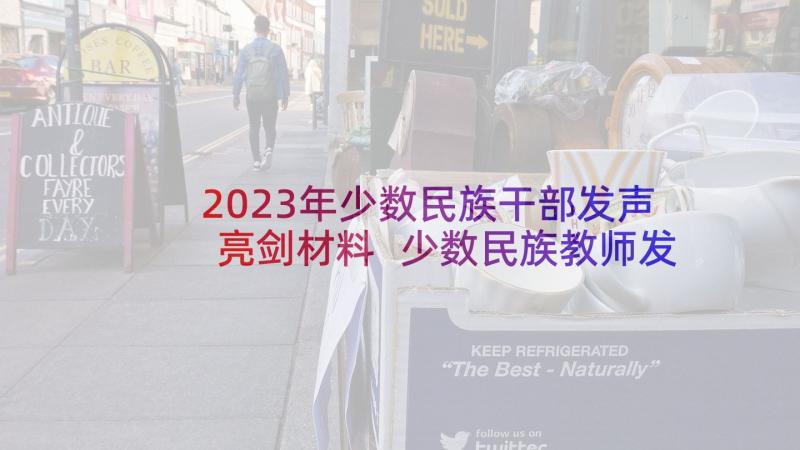 2023年少数民族干部发声亮剑材料 少数民族教师发声亮剑表态发言稿(优质5篇)