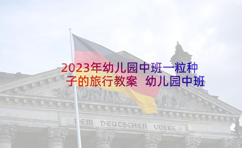 2023年幼儿园中班一粒种子的旅行教案 幼儿园中班教学反思(大全6篇)