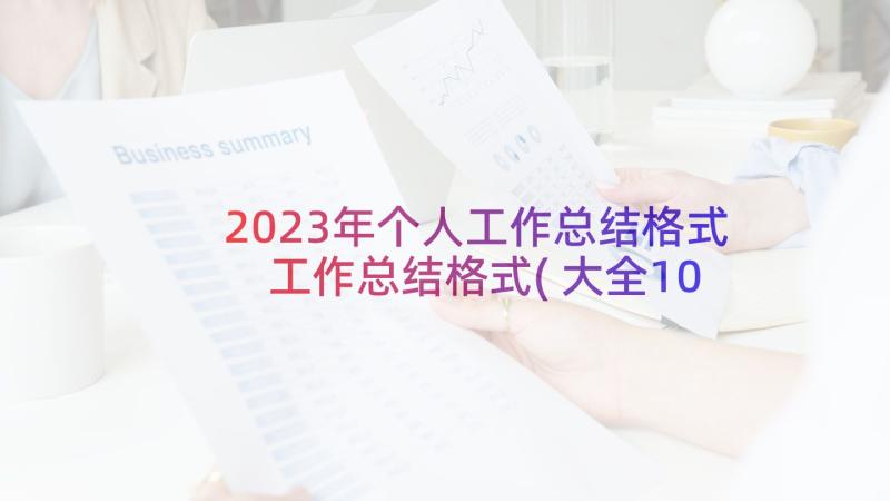 2023年个人工作总结格式 工作总结格式(大全10篇)