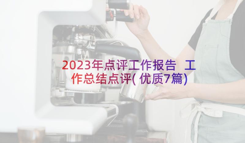 2023年点评工作报告 工作总结点评(优质7篇)