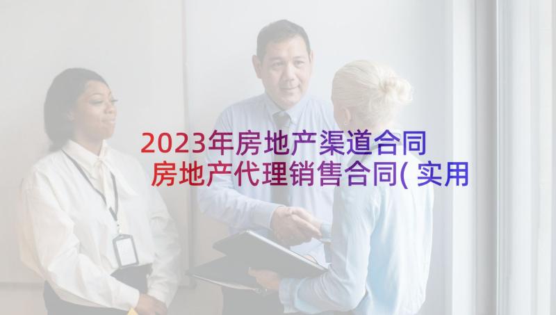 2023年房地产渠道合同 房地产代理销售合同(实用9篇)