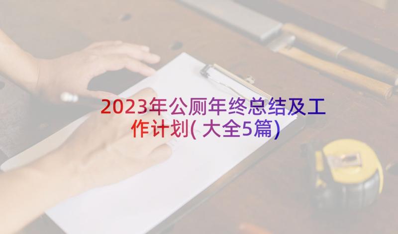 2023年公厕年终总结及工作计划(大全5篇)