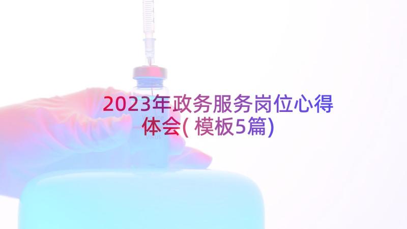 2023年政务服务岗位心得体会(模板5篇)