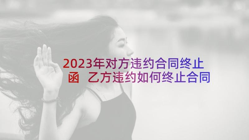 2023年对方违约合同终止函 乙方违约如何终止合同(通用5篇)