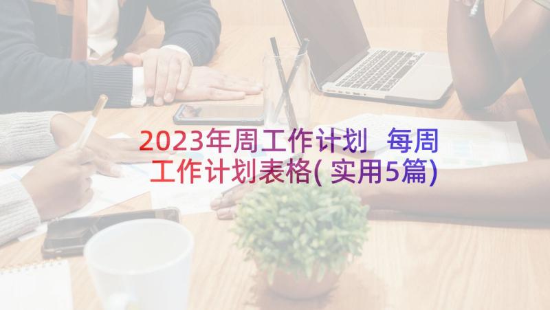 2023年周工作计划 每周工作计划表格(实用5篇)