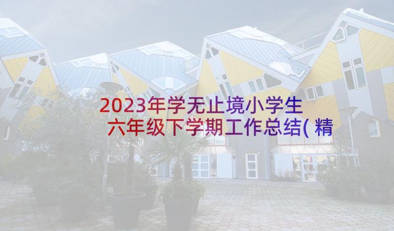 2023年学无止境小学生 六年级下学期工作总结(精选5篇)