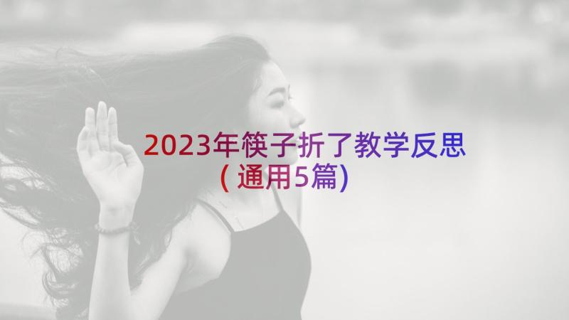 2023年筷子折了教学反思(通用5篇)