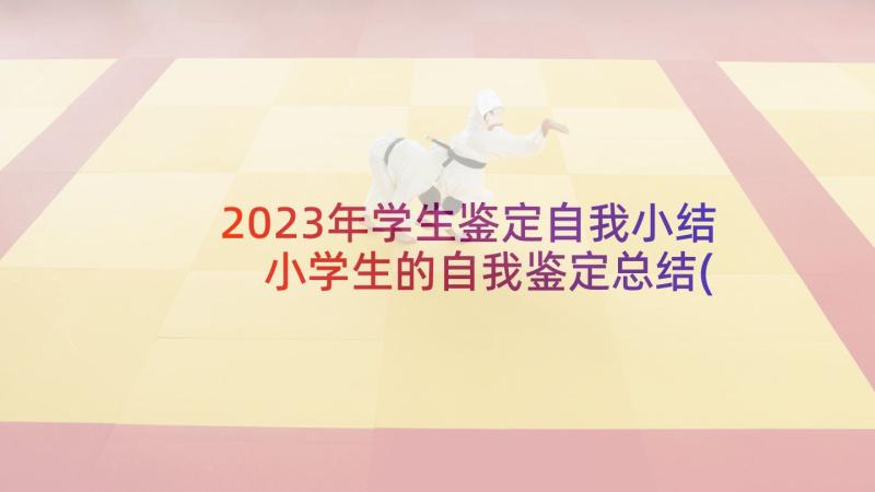 2023年学生鉴定自我小结 小学生的自我鉴定总结(大全7篇)