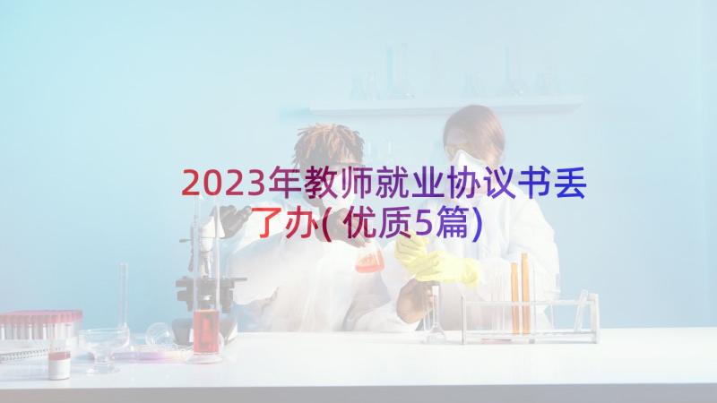 2023年教师就业协议书丢了办(优质5篇)