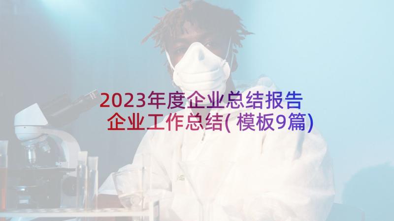 2023年度企业总结报告 企业工作总结(模板9篇)