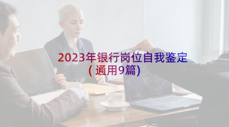 2023年银行岗位自我鉴定(通用9篇)