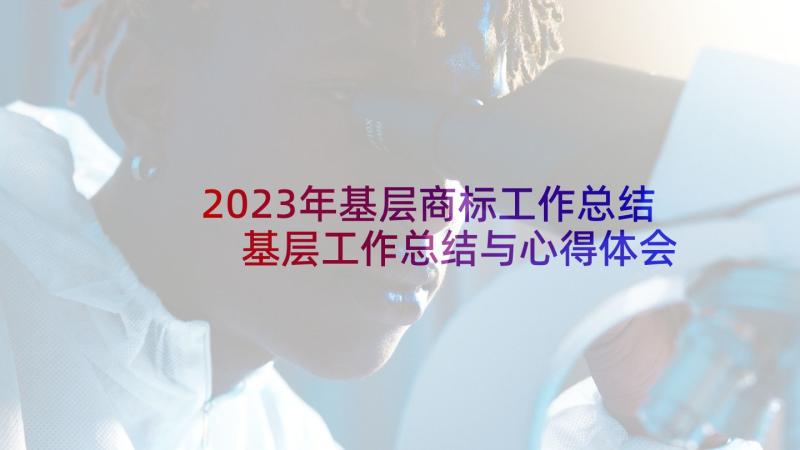 2023年基层商标工作总结 基层工作总结与心得体会(精选10篇)